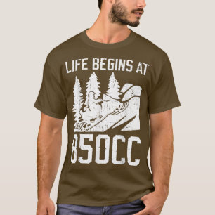 Skimobile And Snowmobile Motor Sled Riding 658 T-Shirt