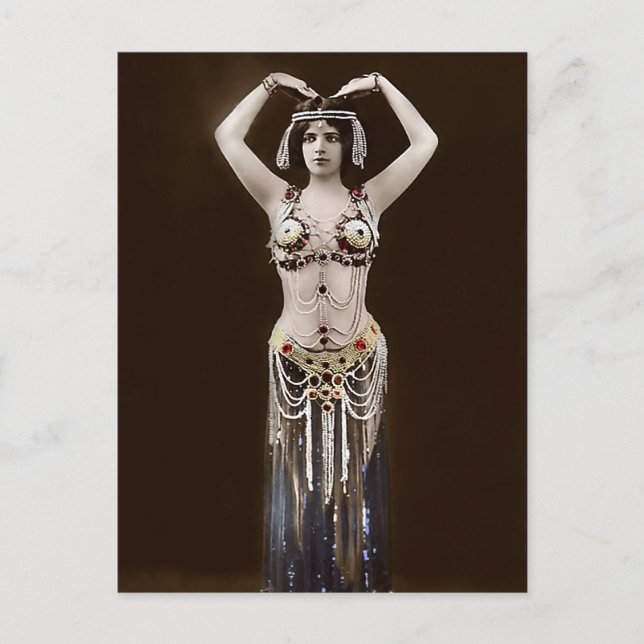 Skimpy Egyptian Costume Postcard (Front)