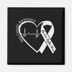 Skin Cancer Awareness Heart May Melanoma Awareness Magnet