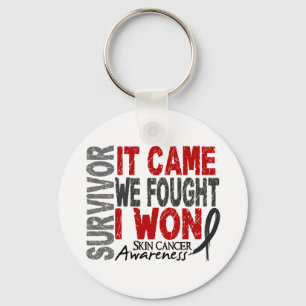 Skin Cancer Survivor It Came We Fought I Won Keychain