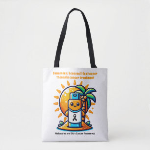 Skin Caner Melanoma Awareness Beach Tote bag