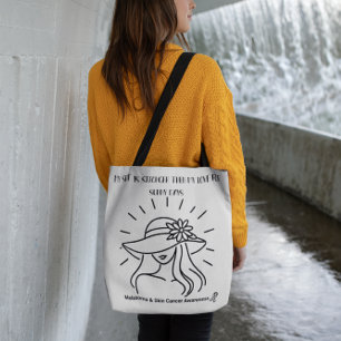 Skin Canner Melanoma Awareness Sun Safety Tote Bag