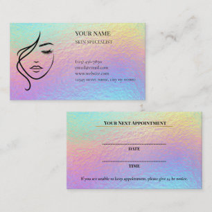 Skin care & Beauty Appointment Card