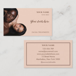 Skin care Beauty Facial treatments Salon Business Card