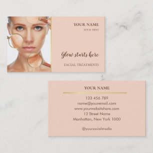 Skin care Beauty Facial treatments Salon Business Card
