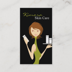 Skin Care Face Care Vector Shop Girl Business Card