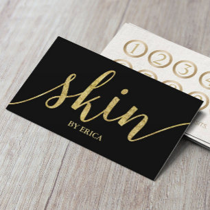 Skin Care Gold Script Spa Aesthetician Loyalty