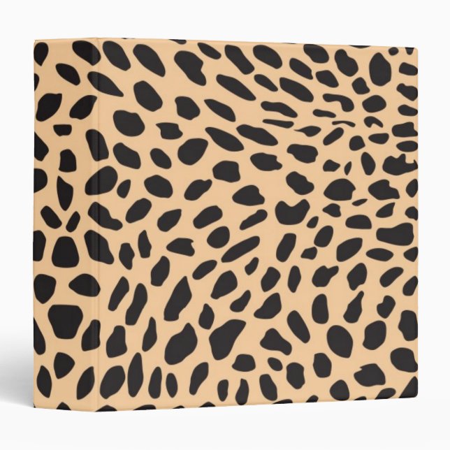 Skin cheetah decor binder (Front/Spine)