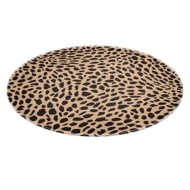 Skin cheetah decor cutting board (Corner)