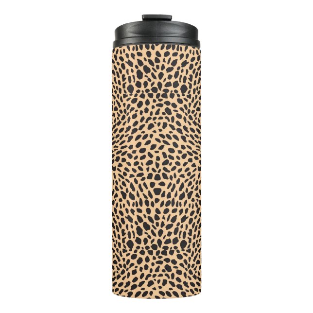 Skin cheetah decor thermal tumbler (Front)