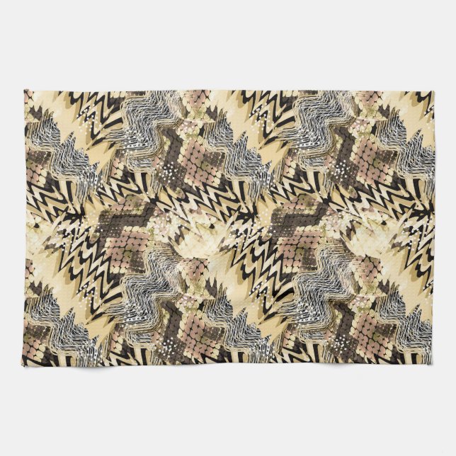 skin, leopard, snake kitchen towel (Horizontal)