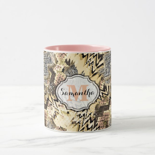 skin leopard, snake mug (Center)