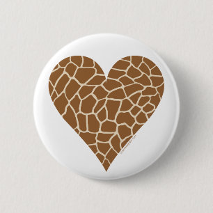 Skin Pattern, Colours of the Giraffe 2 Inch Round Button