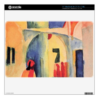 Skin Pour Un MacBook Regardez dans une ruelle avant août Macke