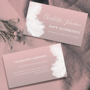 Skincare Aesthetics Nurse Pink  Business Card