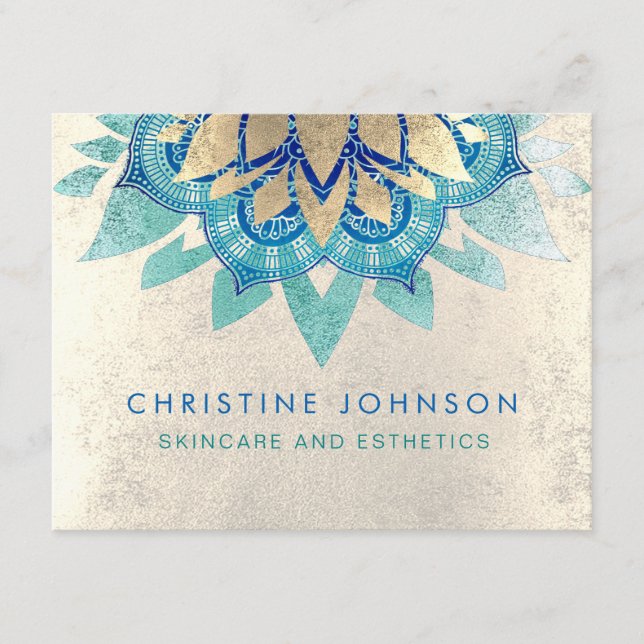 skincare and aesthetics enclosure card (Front)