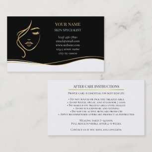 Skincare & Beauty After care Card