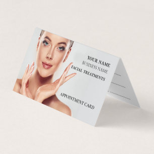 Skincare & Beauty Salon Appointment  Business Card