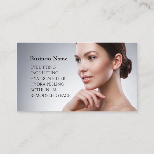 Skincare & Beauty Salon Business card (Front)
