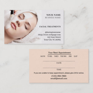 Skincare & Beauty Salon Business Card