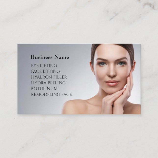Skincare & Beauty Salon Business card (Front)