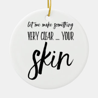 Skincare Christmas ornament gift present