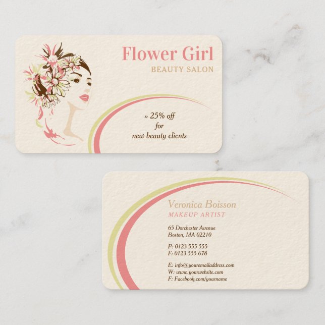 Skincare | Healthcare Business Card (Front/Back)
