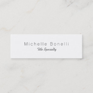 Skinny Classy Stylish Business Card