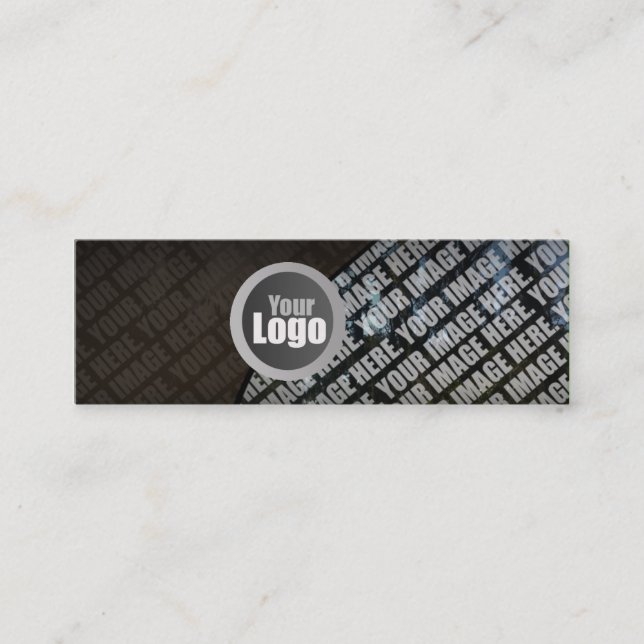 Skinny Customizable Photo Business Cards (Front)