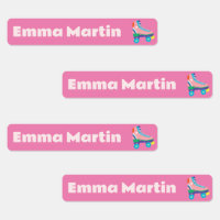 Skinny labels for pens - Roller Disco Bright Pink