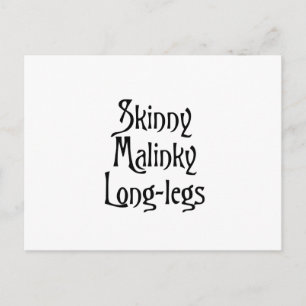 Skinny Malinky Longlegs funny scottish banter Postcard