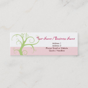Skinny Mini Modern Tree Calling / Business Card