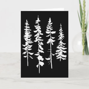 Skinny Ne Trees, Ne Tree Graphic Tee For Nature Lo Card