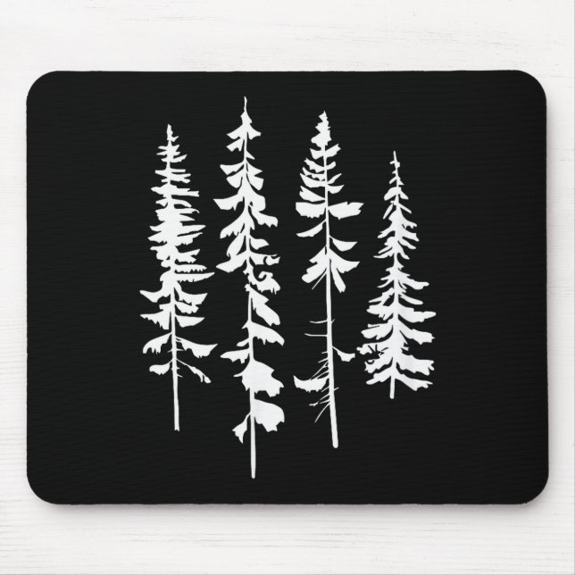 Skinny Ne Trees, Ne Tree Graphic Tee For Nature Lo Mouse Pad (Front)
