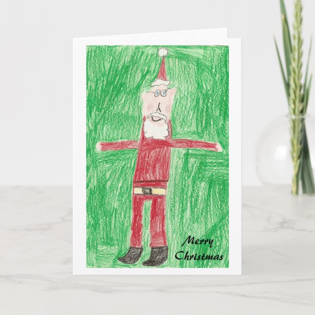 Skinny Santa Holiday Card (Front)