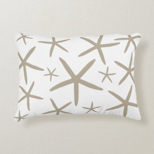 Skinny Starfish Tan Sand Accent Pillow