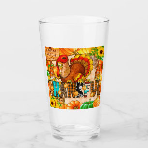 Skinny Thankful Tumbler Sublimation - Thanksgiving