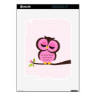 Hibou rose mignon