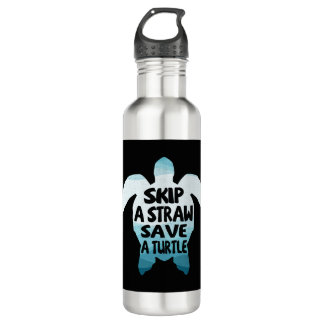 Skip A Straw Save A Turtle 710 Ml Water Bottle