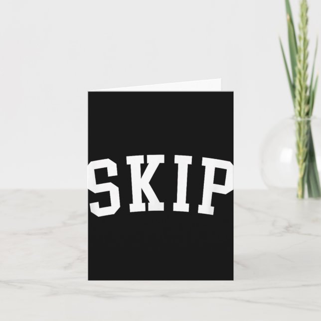Skip  card (Front)