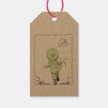 Skip with foxtail gift tags