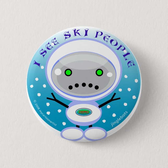 Skipeople 2 Inch Round Button (Front)