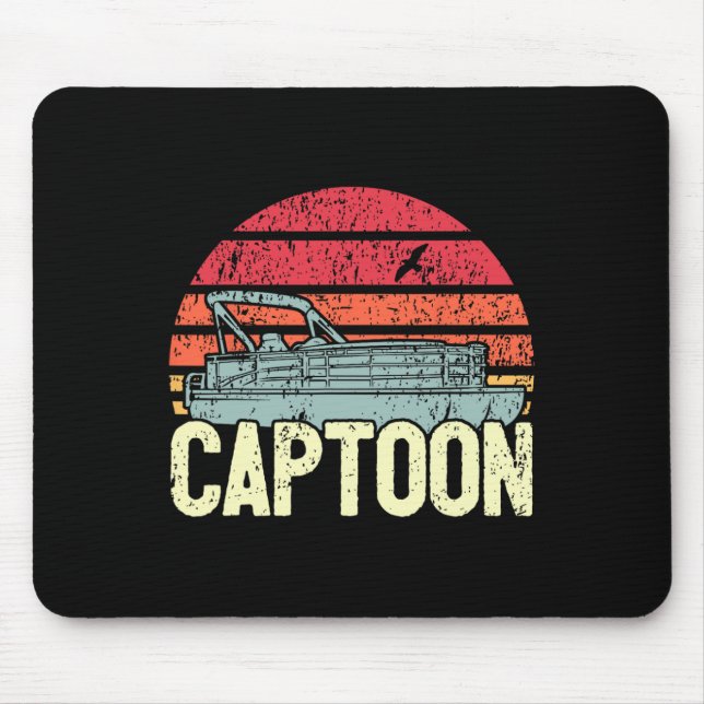 Skipper Pontoon Boat I Captain Pontoon Boating I C Mouse Pad (Front)