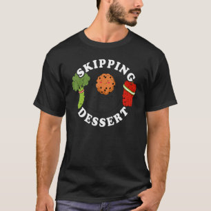 Skipping dessert women double kids girls jump rope T-Shirt