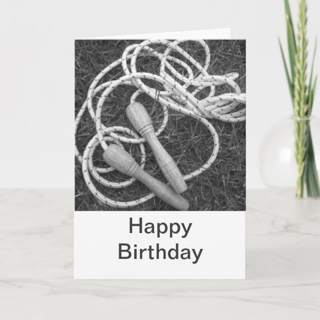 Skipping Ropes Happy Birthday Card (Front)