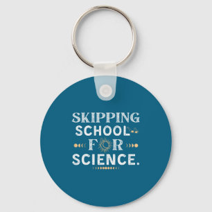 Skipping School Solar Eclipse Student Design Keychain