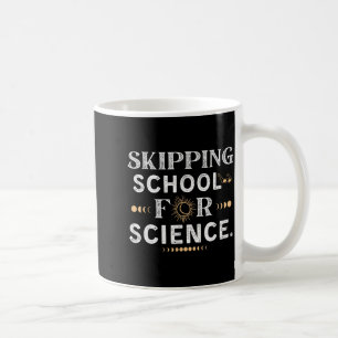 Skipping School Solar Eclipse Student Illustration Coffee Mug