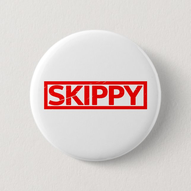 Skippy Stamp 2 Inch Round Button (Front)