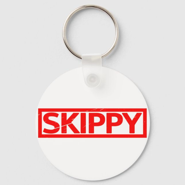 Skippy Stamp Keychain (Front)