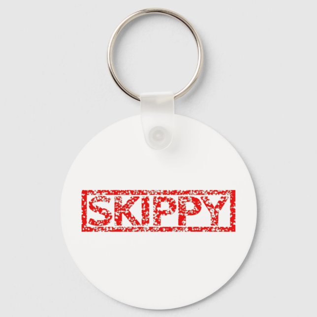 Skippy Stamp Keychain (Front)